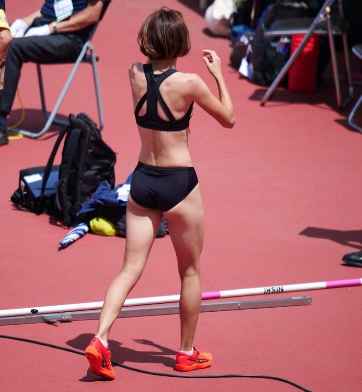 2022年　美女による高跳び競演 02　九州共立大学　女子陸上部　株式会社友睦物流陸上部　社会人ブルマ　大人ブルマ　陸上　陸上女子　ニチレク女子陸上部　鹿児島銀行女子陸上部