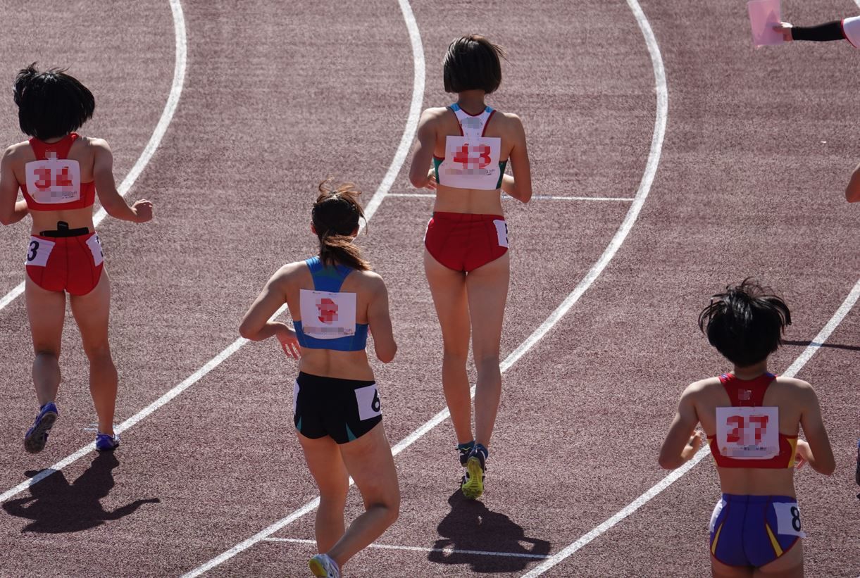 陸上女子コレクションVol.167 R1 いきいき茨城ゆめ国体 和田麻希　湯淺 佳那子　日本選手権　長崎県代表ブルマ　京都府代表　大阪府代表　派手目ミズノ製セパレートユニフォーム