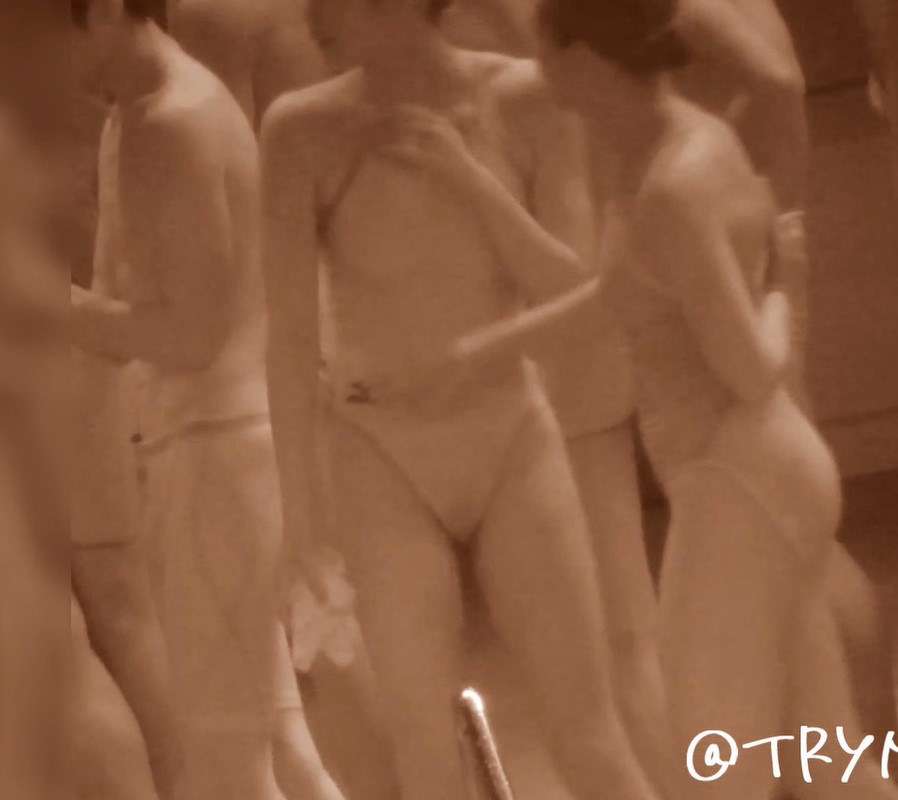 【FullHD1401】透ける水泳大会 撮山明 赤外線盗撮 ハイレグ競泳水着 女子水泳部員アンダーヘアー丸見え ハイレグタオルで隠す