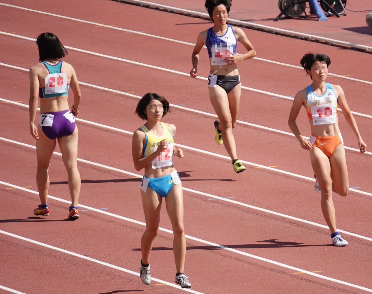 陸上女子コレクションVol.164 国体　トラック　成年女子陸上　岩田優奈　群馬県代表　競技 鼠径部ハイレグ　千葉県代表　藤井綾乃　青山学院大学　超ハイレグブルマ　有名女子陸上選手超ハイレグブルマ