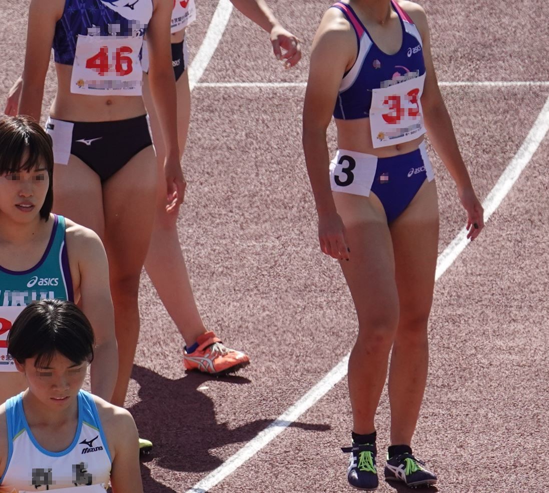 陸上女子コレクションVol.164 国体　トラック　成年女子陸上　岩田優奈　群馬県代表　競技 鼠径部ハイレグ　千葉県代表　藤井綾乃　青山学院大学　超ハイレグブルマ　有名女子陸上選手超ハイレグブルマ