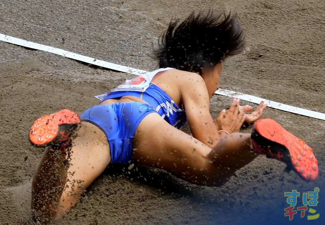 Kちゃんのジャンプ後…(4K) すぽチァン 御家瀬緑 北海道　恵庭北高校　2018年彩る感動東海総体　京都府立鳥羽高校　盛岡南高校　女子陸上部　Nishiスポーツ製レーシングブルマ　八幡浜高校　敦賀高校　鹿児島高校　徳島県立つるぎ高等学校　立命館慶祥高校　デサント製　極小ハイレグレーシングブルマ　