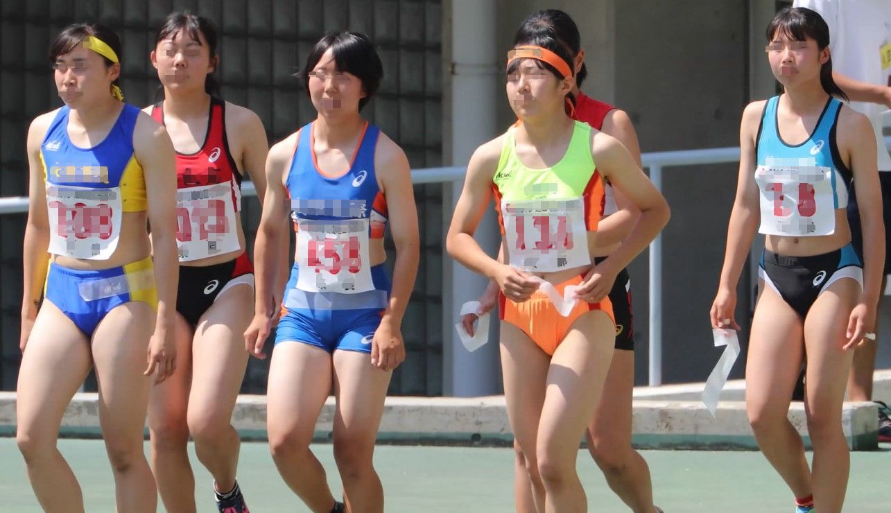 0533_04 インハイ地区予選大会 4x100mリレー その4 kidextenjyu ニューヨーク 2019年近畿地区予選大会 近江兄弟社高校 西京高校 高取国際高校 奈良県立奈良高校 陸上 陸上女子 ブルマ レーシングブルマ 大阪高校