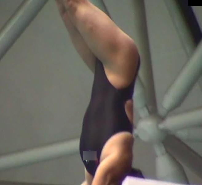 飛び込み大会2 競泳水着 mm5 国体 女子水泳競技 ハイレグ競泳水着 都道府県代表ハイレグ ハイカット