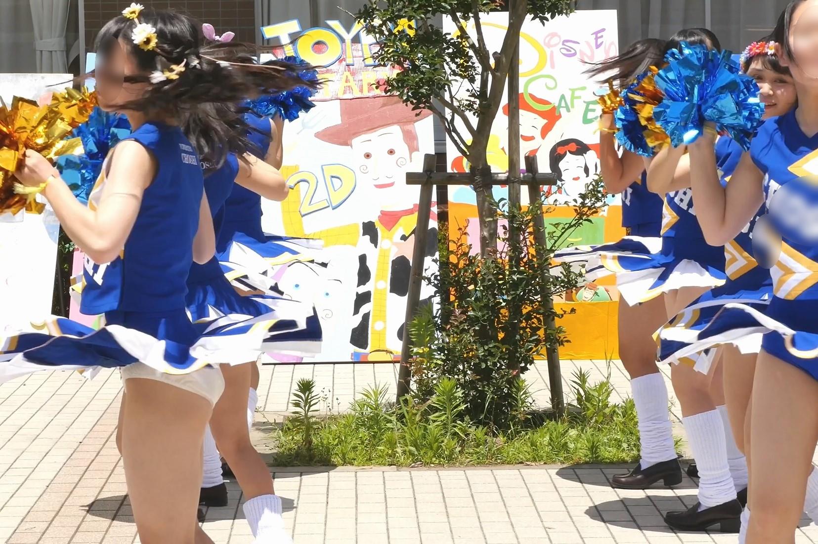 祭りだチア vol.59 【4K】 ありえない!!純白の生P！第三弾!! 超必見！顔と白Pを同時にお楽しみ!!未公開編 チア メロン　ICHIRITSU　CHOSHI　市立銚子高校　チア生パンツ　銚子市立銚子高等学校 文化祭 チア　アンスコ穿き忘れ　ブルマ型アンスコ　インナーはみ出し　ターン