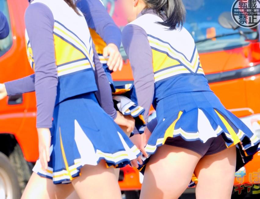 柔らかいって良いね(4K) すぽチァン ブルマ型アンダースコート 大阪産業大学附属高等学校チアリーディング部 スターツ Y字バランス アンスコ全体