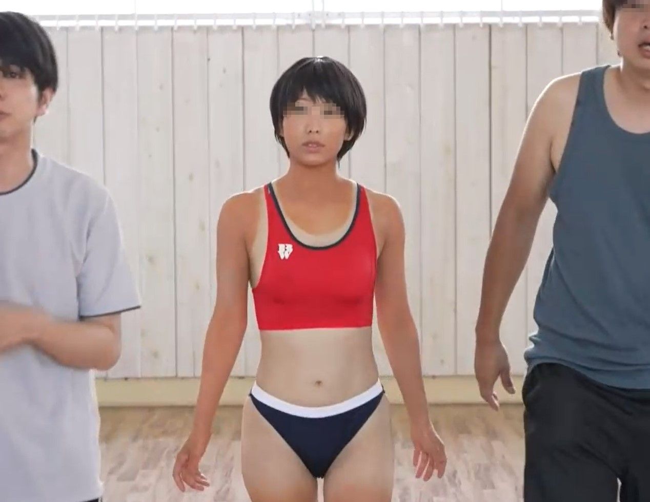 陸上部のボクっ娘同級生が中年顧問にメスにされる一部始終 日焼けあとの残るショートカットの巨乳美少女のエロいユニフォーム姿に無責任中出し 弥生みづき　高校女子陸上　極小ブルマ　ブルマ直穿き　整体ブルマ　陸上　陸上女子　日焼け跡　関西漁業協同組合