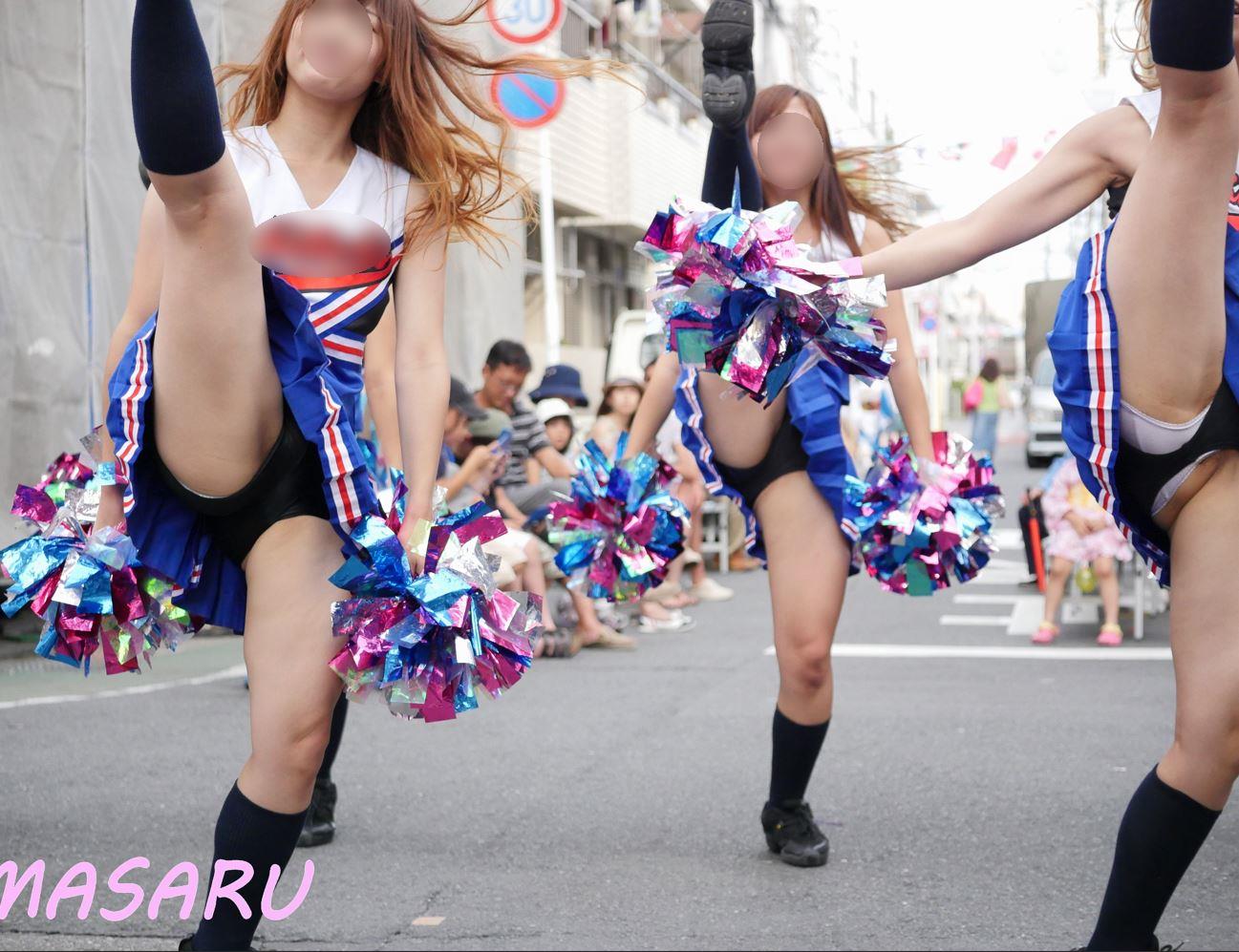 秘密のチア Vol.79~真夏のハイキックはホワイトパラダイス銀河!~ MASARU CUC 千葉商科大学チアダンスチーム 生パンツチアリーダー スパッツ はみパン