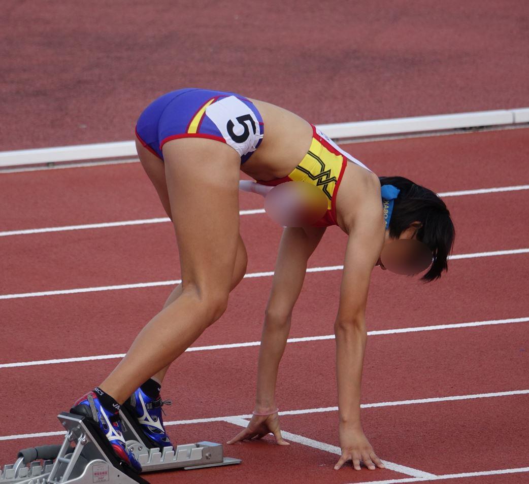 陸上女子コレクションVol.9 R1 国体　陸上成年女子400ｍリレー　日焼け跡　ブルマパンティライン　クラウチングスタート　インナーはみ出し　ハミぱんブルマ　第71回国民体育大会　市川華菜　国体ブルマ
