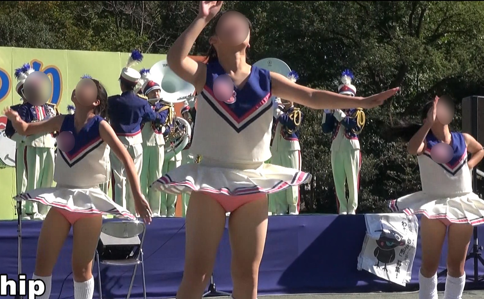 【再販】hyper高画質動画 桃色アンスコ丸出し！可愛過ぎるチアガール達 hiphip　ピンクアンダースコート　ブルマ型アンスコ　ショーツ型アンスコ　ターン