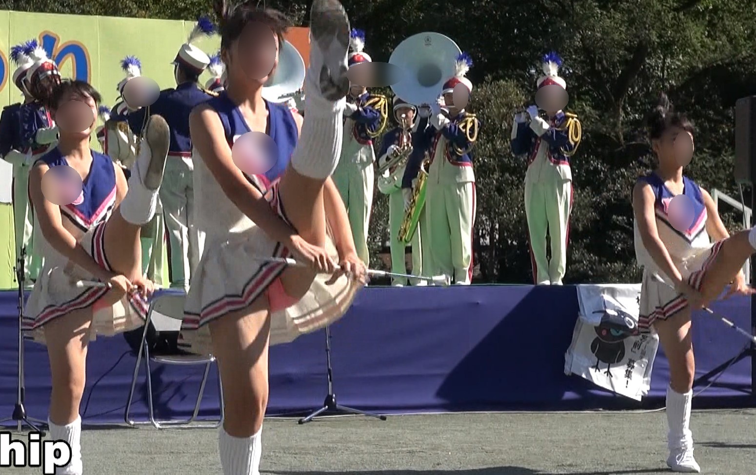 【再販】hyper高画質動画 桃色アンスコ丸出し！可愛過ぎるチアガール達 hiphip　ピンクアンダースコート　ブルマ型アンスコ　ショーツ型アンスコ　ターン