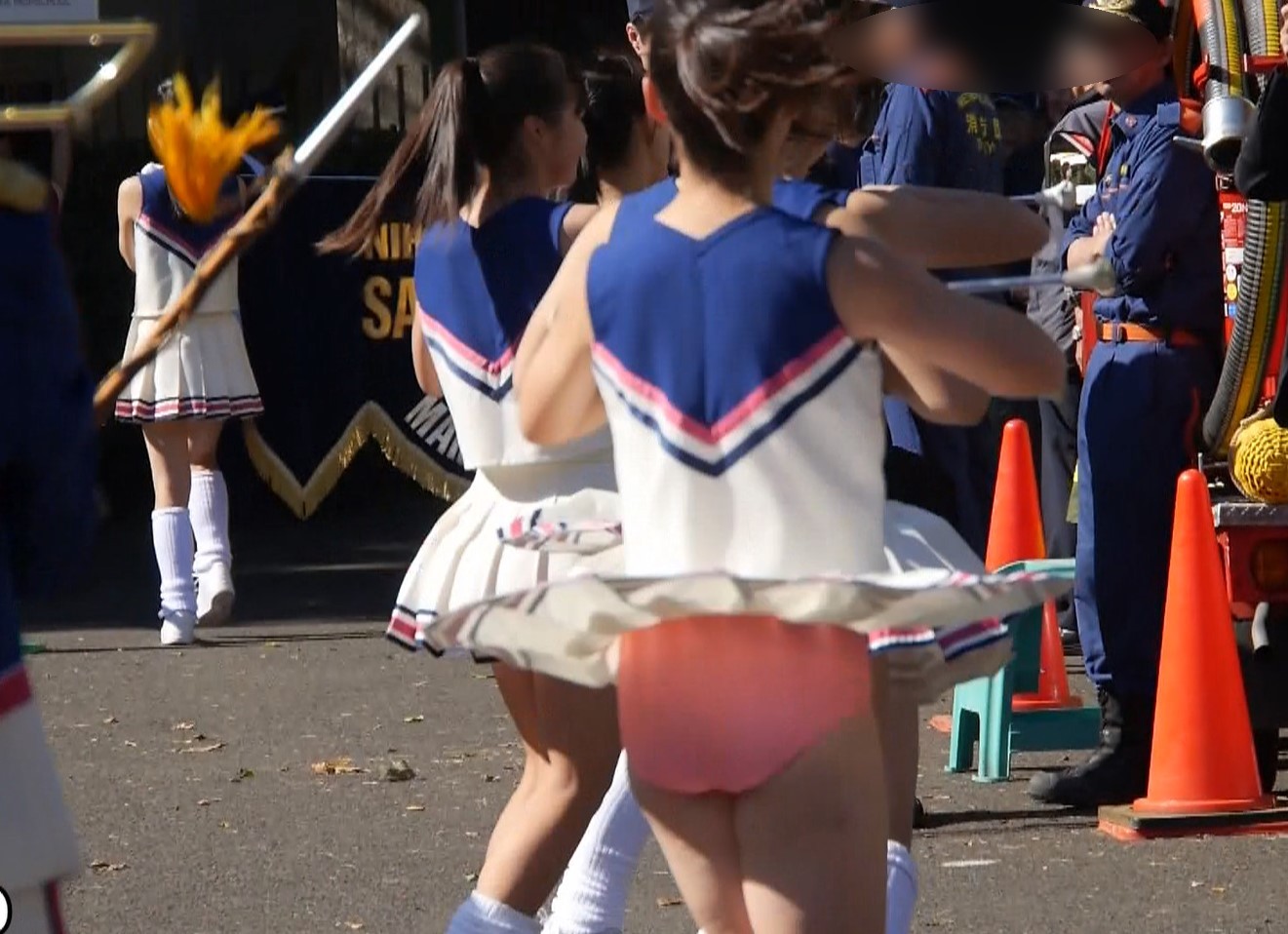 【再販】hyper高画質動画 桃色アンスコ丸出し！可愛過ぎるチアガール達 hiphip　ピンクアンダースコート　ブルマ型アンスコ　ショーツ型アンスコ　ターン