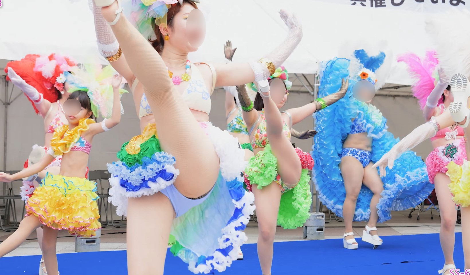 動画だよ！セクシーサンバ #63 すぺすぽ ビキニサンバダンサー　小学生女子ダンサー　ハイキック　ビキニインナーショーツ　ハミぱんビキニ