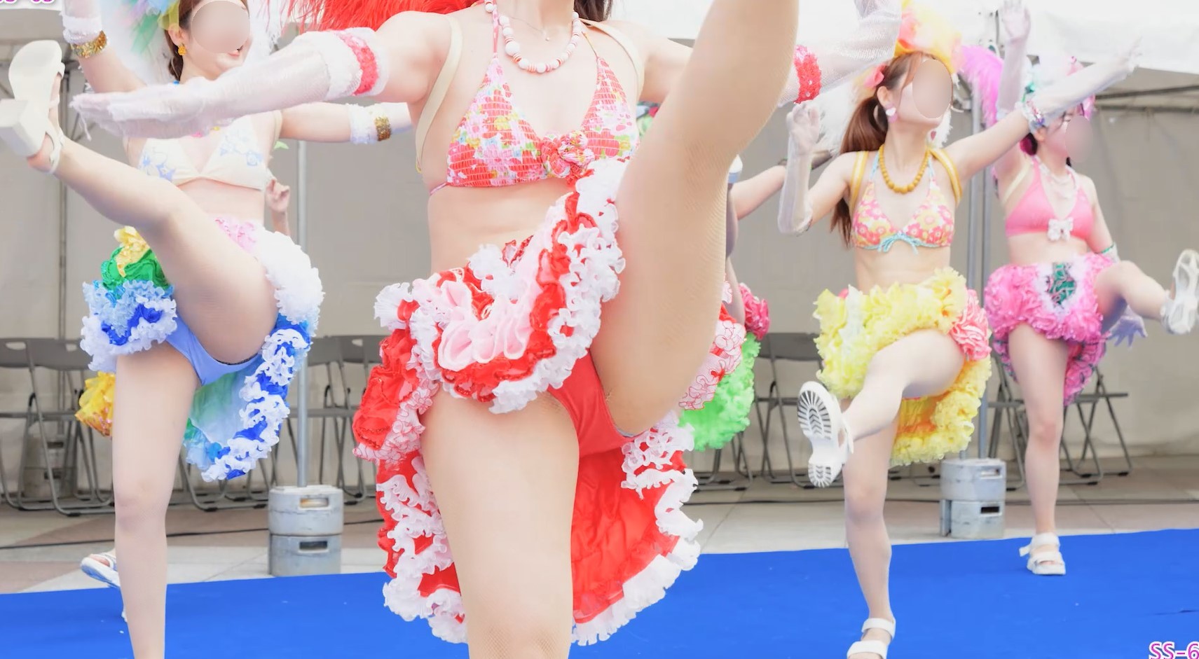 動画だよ！セクシーサンバ #63 すぺすぽ ビキニサンバダンサー　小学生女子ダンサー　ハイキック　ビキニインナーショーツ　ハミぱんビキニ