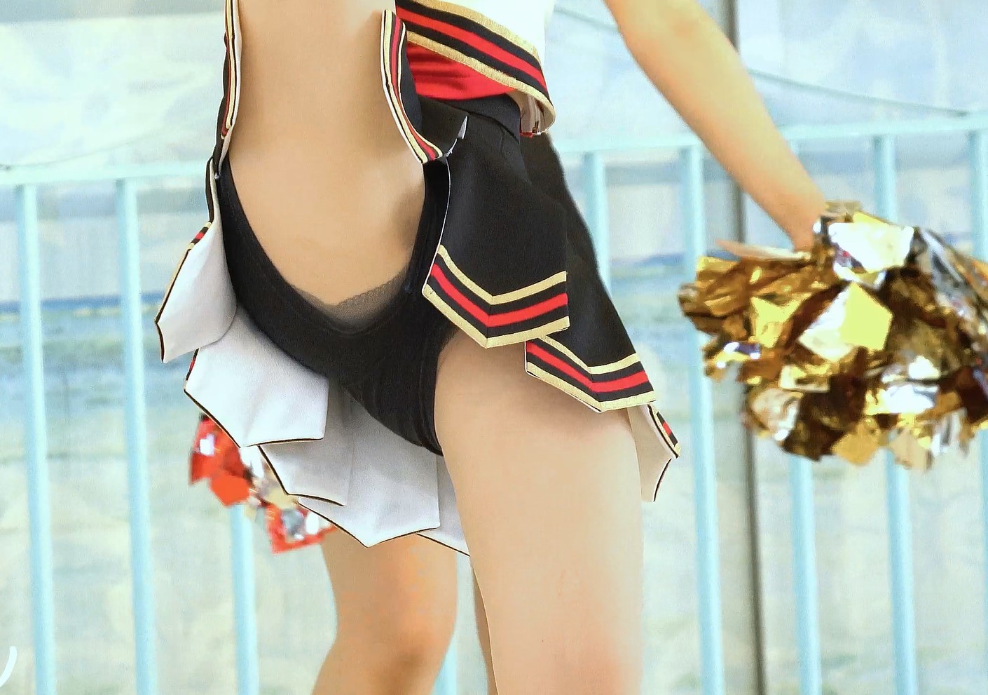 秘密のチア Vol.95～マイナーチアのセクシーな魅力満載！～ MASARU スパッツ　ハミぱん　はみパン　BLAZING STAR チア　黒スパッツ　側転　ターン　ハイキック