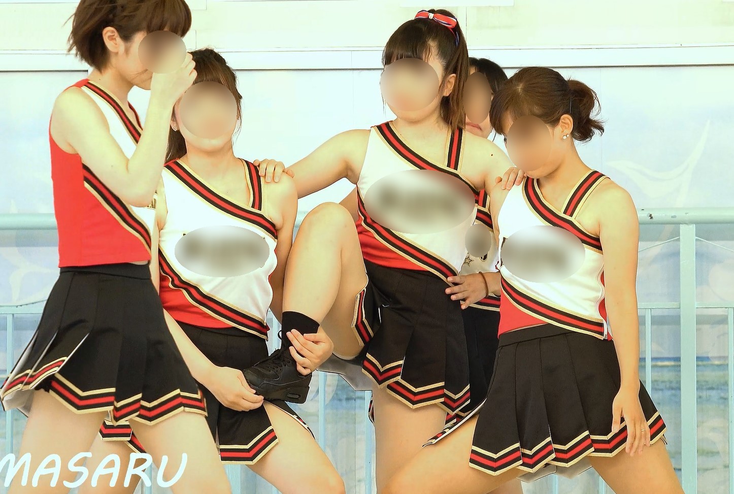 秘密のチア Vol.95～マイナーチアのセクシーな魅力満載！～ MASARU スパッツ　ハミぱん　はみパン　BLAZING STAR チア　黒スパッツ　側転　ターン　ハイキック