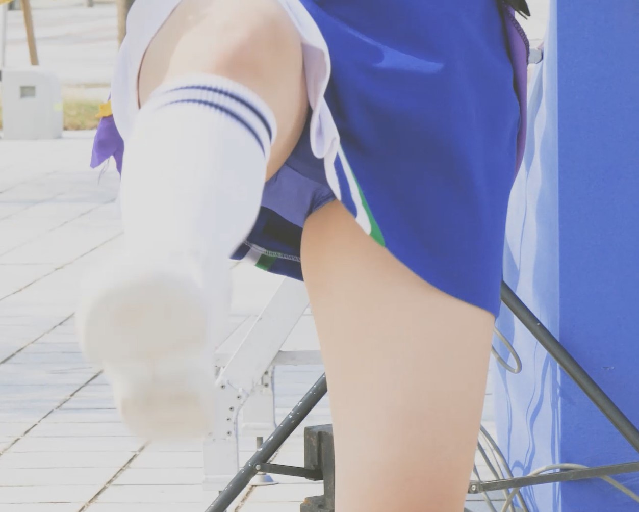 動画だよ！セクシーチアガール #98 #99 すぺすぽ BLUE SPIRIT 徳島ヴォルティスチアリーディングチーム　はみパン　ブルマ型アンダースコート