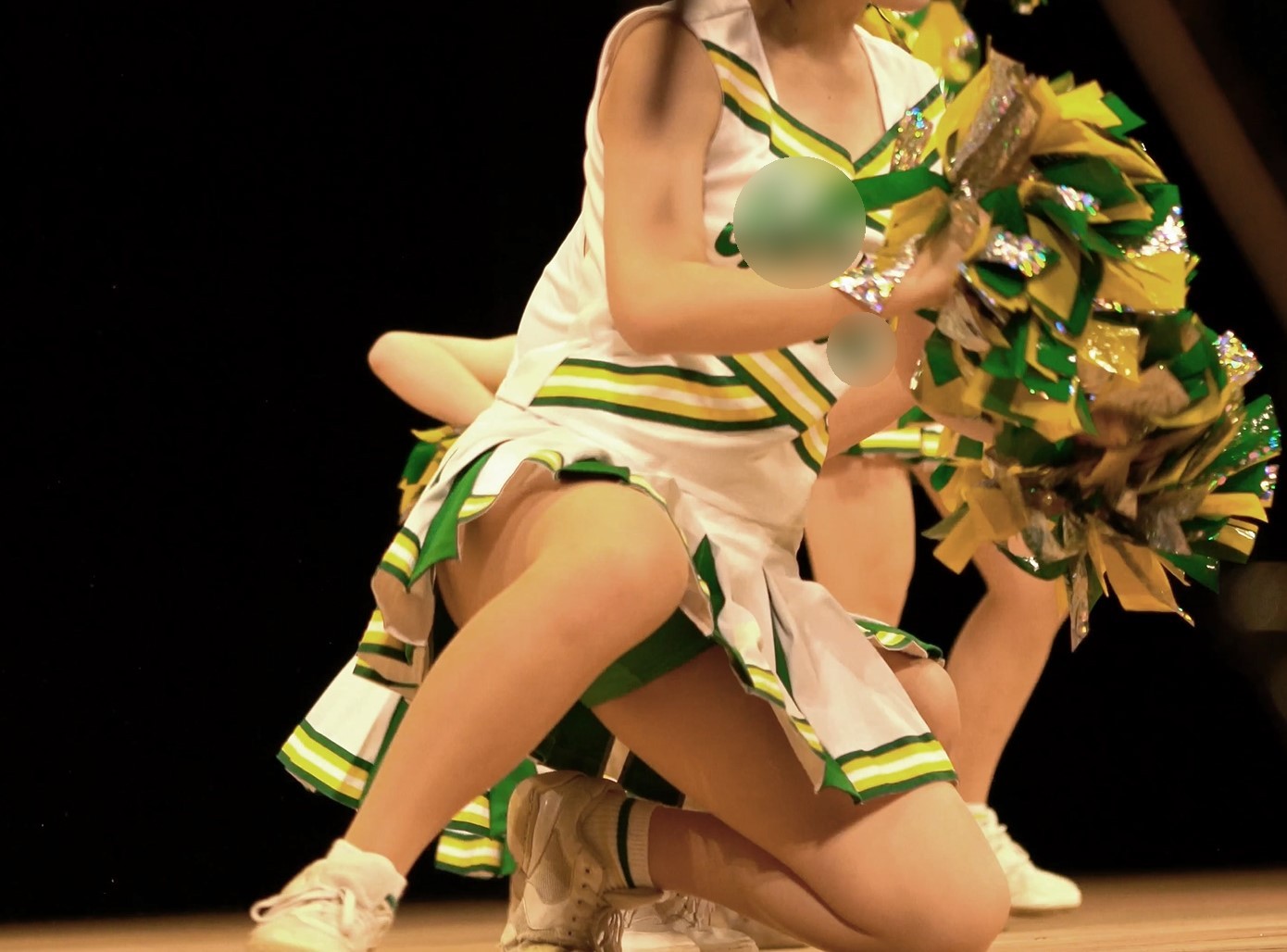 秘密のチア Vol.98～硬派で気合入ってますがバッチリ魅せます！押忍！～ MASARU SHIZUGAKU　静岡学園チアリーディング部　ターン　ハミぱんチア　ハイキック　ブルマ型アンスコ　生足チア