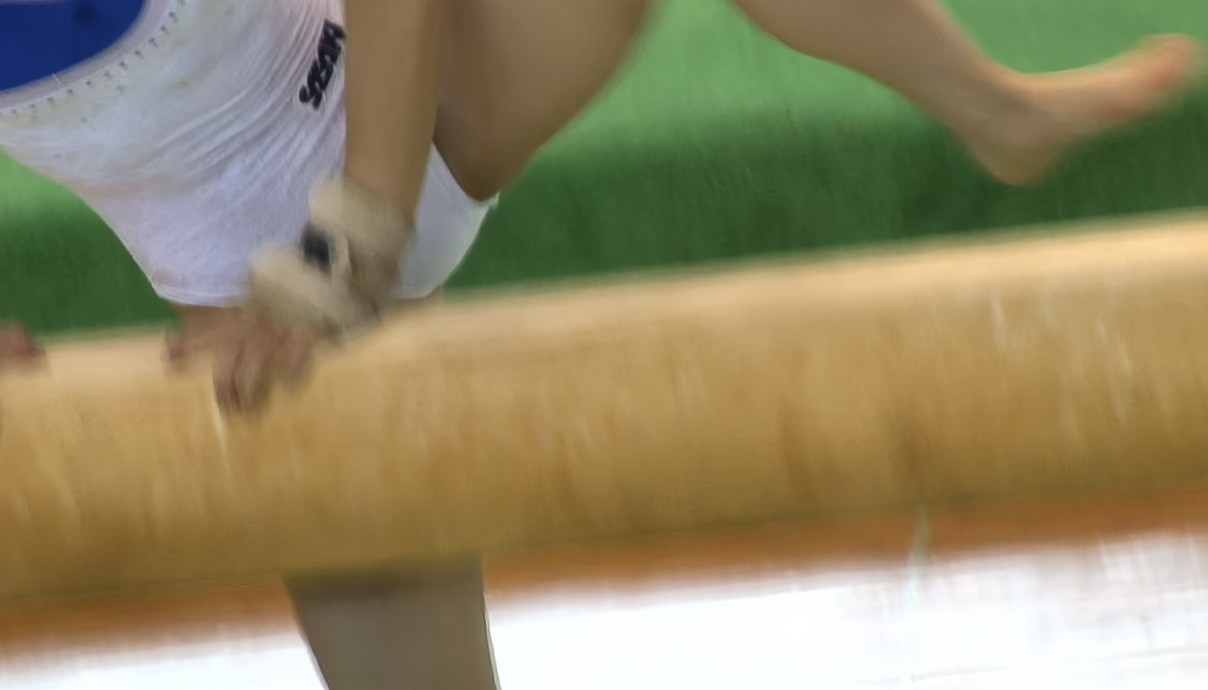 【再販】体操競技Vol.30 ～白いレオタード～ アクション★ビデオ　白色レオタード　インナー透け　ハイレグレオタード　低身長女子