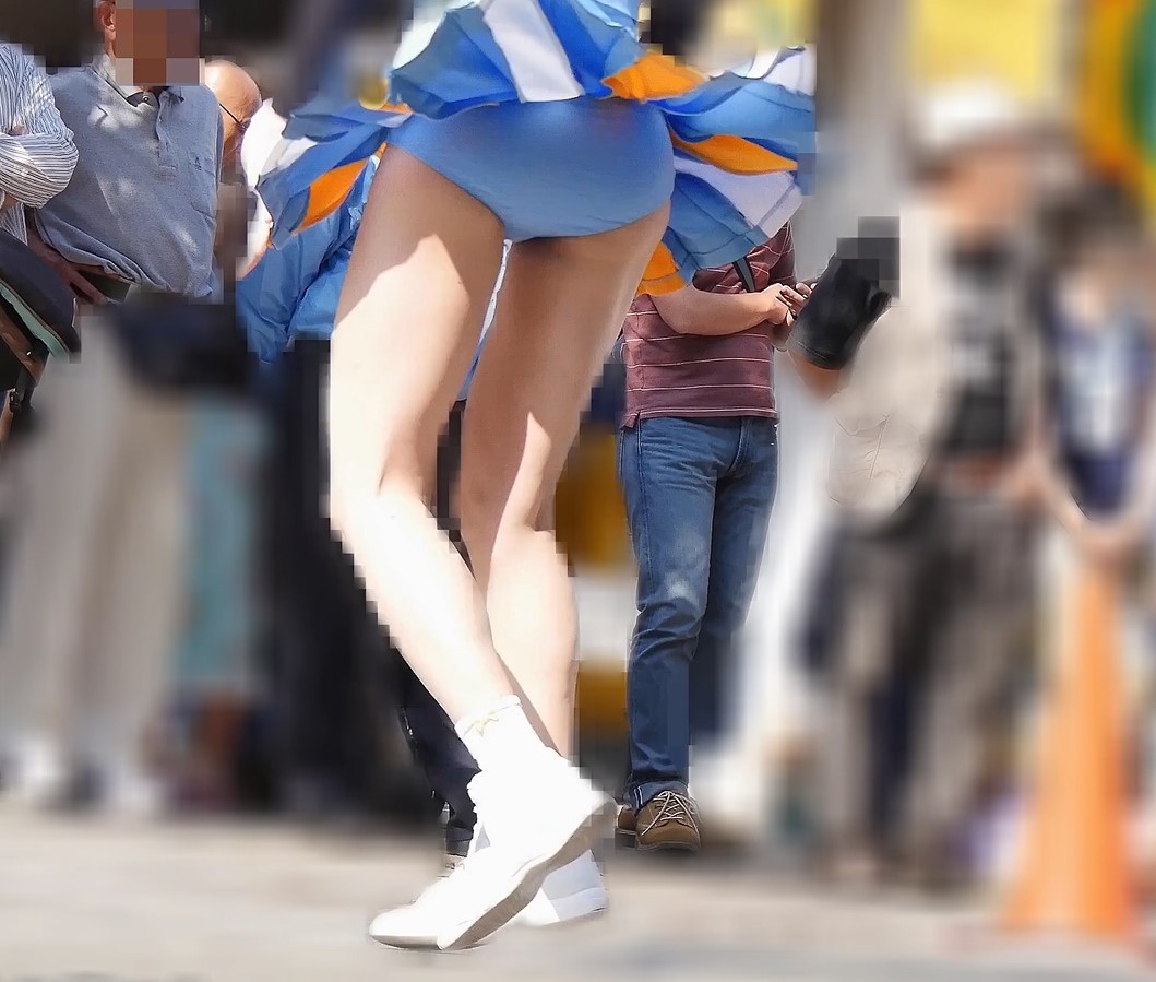 秘密のチア Vol.103～遂に発見！幻の水色アンスコチア！～ MASARU　インナーはみ出し　生パンツチア　女子高生チア　ハイキック　ターン　はみパンチア