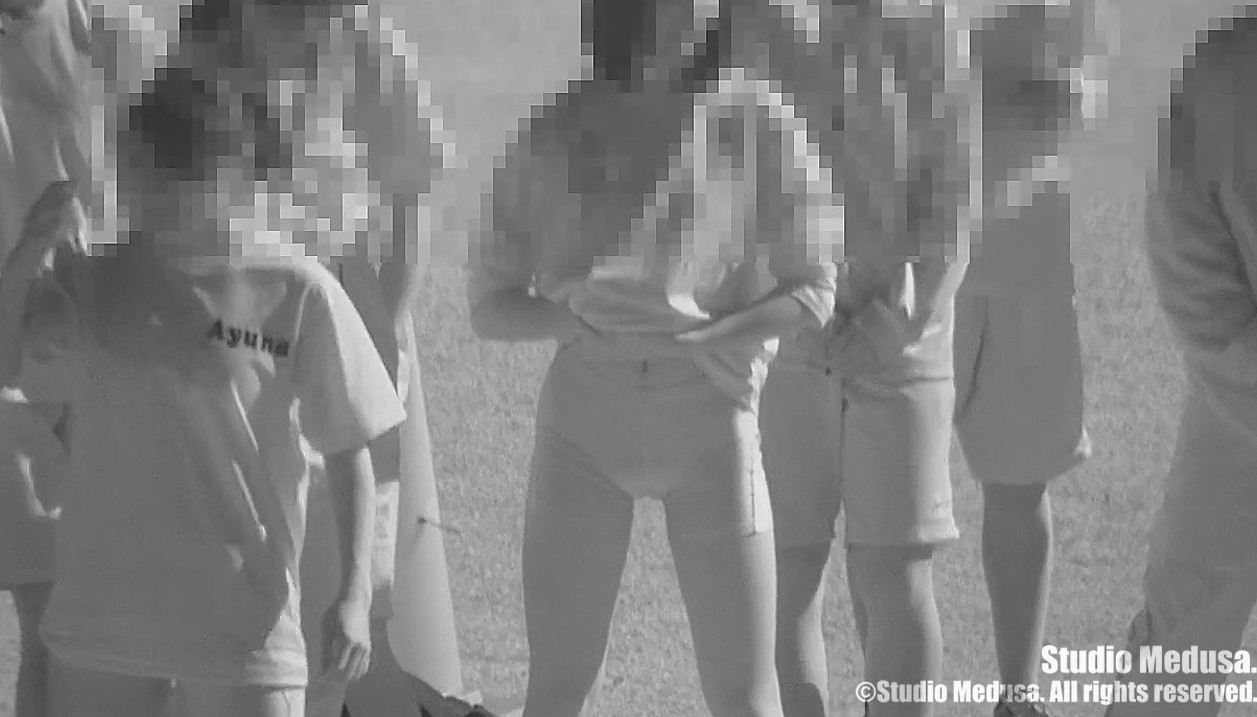 陸上女子スパッツ多めなら赤外線でパンツとアンダーヘアーを撮影